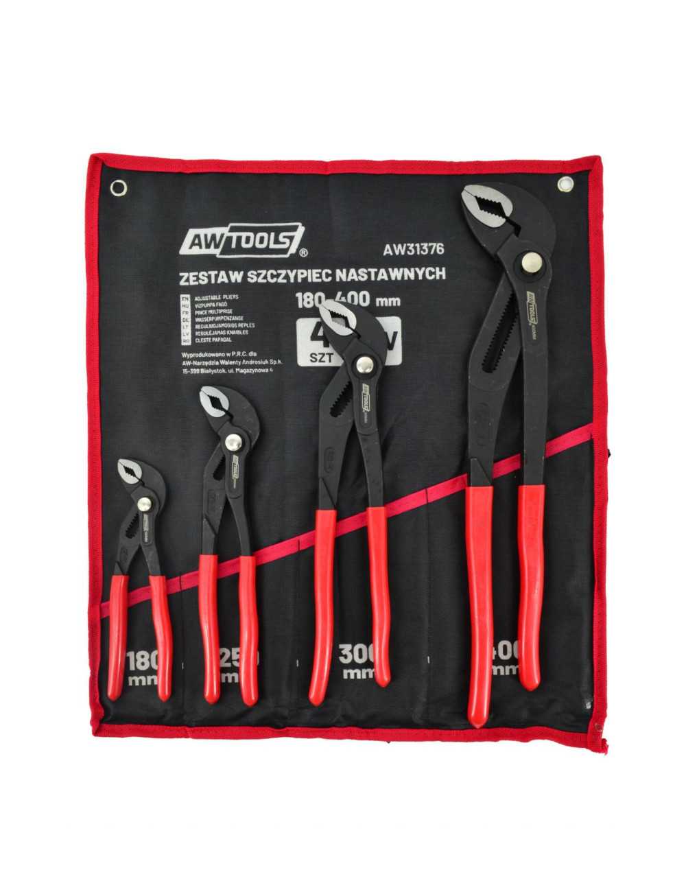 AWTOOLS ZESTAW SZCZYPIEC NASTAWNYCH 4szt. (7 10 12 16")