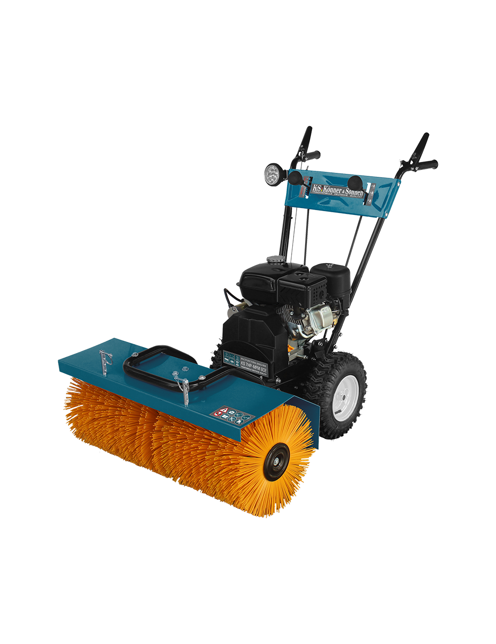 KONNER &amp; SOHNEN WIELOFUNKCYJNA MASZYNA KS 7HP-MFM 80E SET 4 w 1 ZAMIATARKA ODŚNIEŻARKA PŁUG