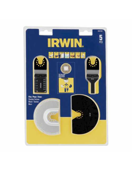 IRWIN BRZESZCZOT DO WIELOFUNKCYJNEJ SZLIFIERKI OSCYLACYJNEJ  KOMPLET  4szt. do cięcia drewna, płyt gipsow