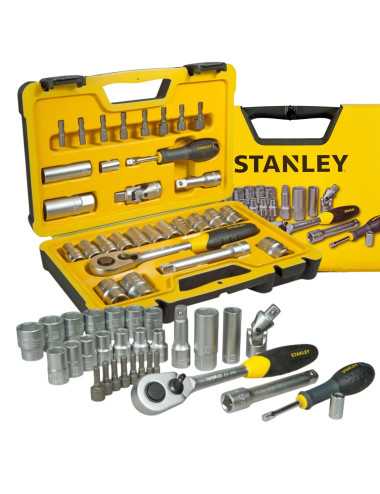 STANLEY ZESTAW KLUCZY NASADEK GRZECHOTKA  30el.  1 2" NASADKI W WALIZCE