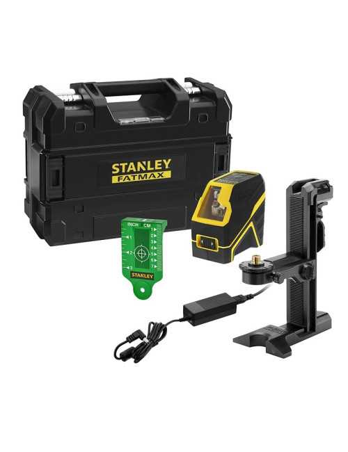 STANLEY LASER KRZYŻOWY FATMAX ZIELONY Li-ION 30m