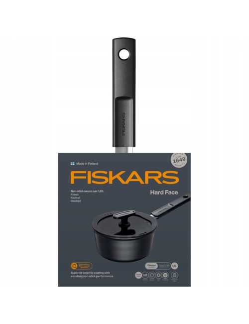 FISKARS RONDEL 2,5 L Z POWŁOKĄ NIEPRZYWIERAJĄCĄ I Z POKRYWKĄ HARD FACE
