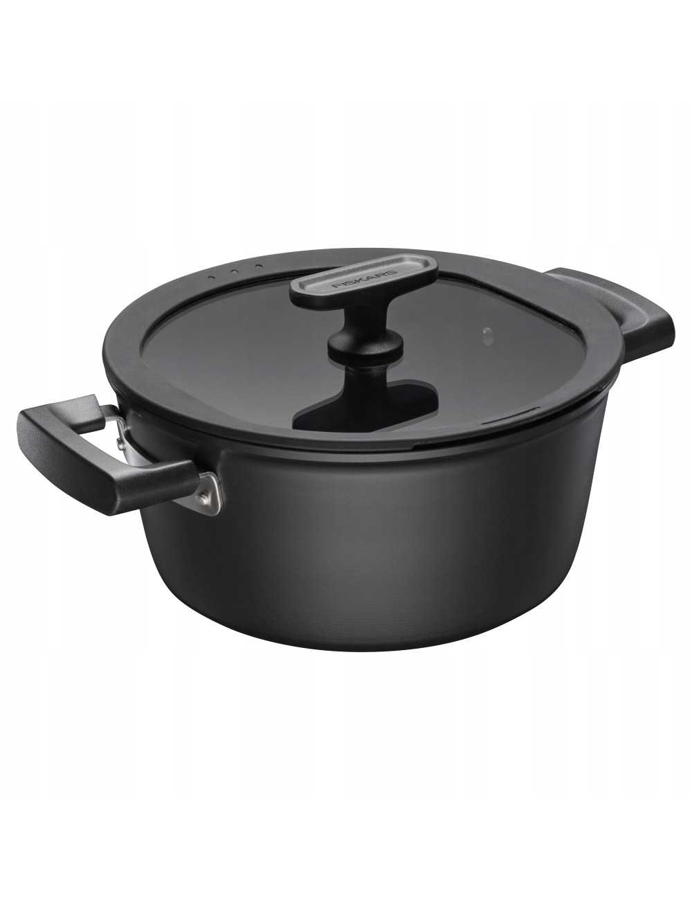 FISKARS GARNEK 3,5 L Z POWŁOKĄ NIEPRZYWIERAJĄCĄ I Z POKRYWKĄ HARD FACE