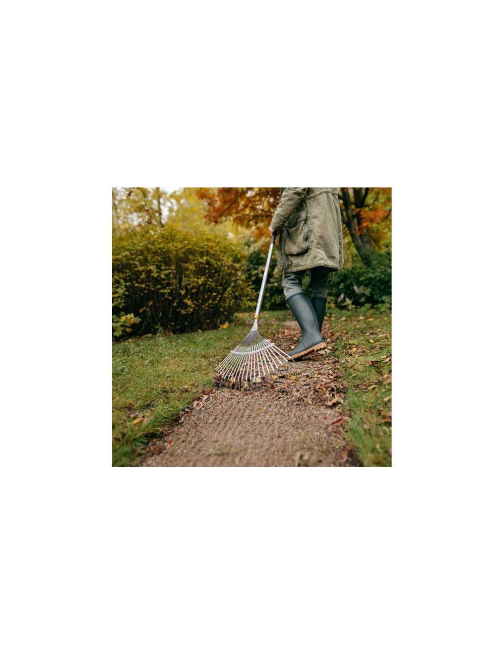 FISKARS GRABIE DO LIŚCI METALOWE WACHLARZOWE ERGONOMIC