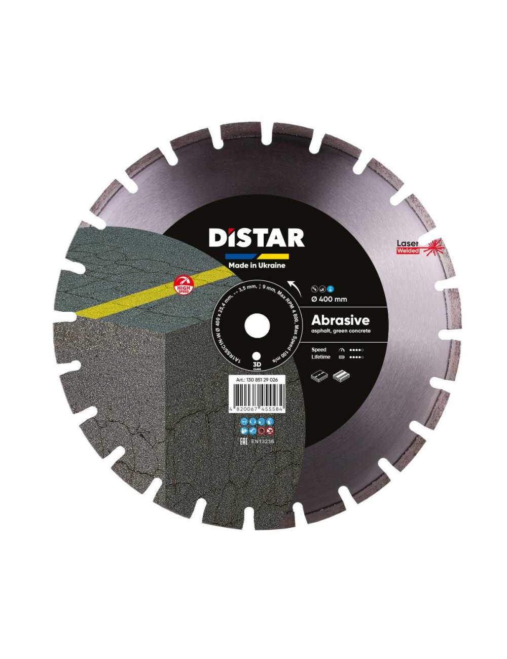 DISTAR TARCZA DIAMENTOWA BESTSELLER ABRASIVE 400 x 3,5 2,5 x 25,4mm