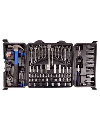 ZESTAW NARZĘDZIOWY 140szt SILVER KLUCZE NASADKI BITY NARZĘDZIA