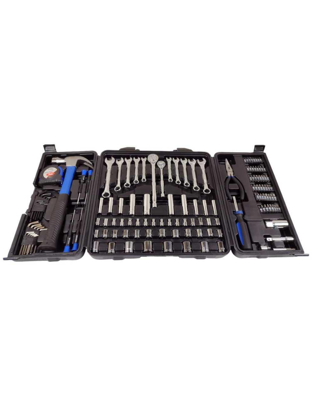 ZESTAW NARZĘDZIOWY 140szt SILVER KLUCZE NASADKI BITY NARZĘDZIA