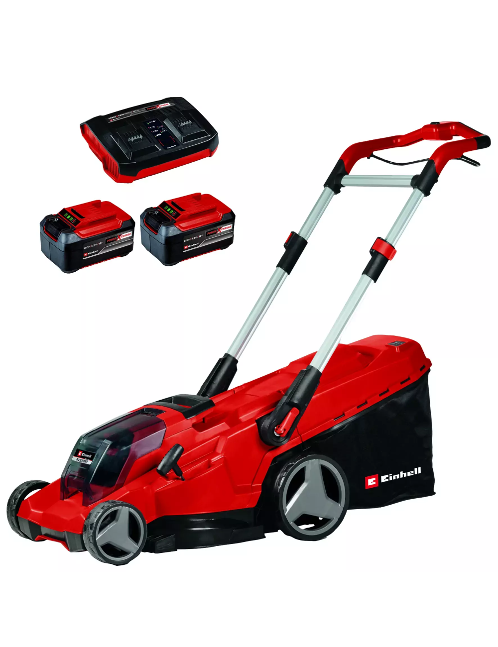 EINHELL KOSIARKA AKUMULATOROWA RASARRO 36 42 + 2 AKUMULATORY 5,2AH, ŁADOWARKA