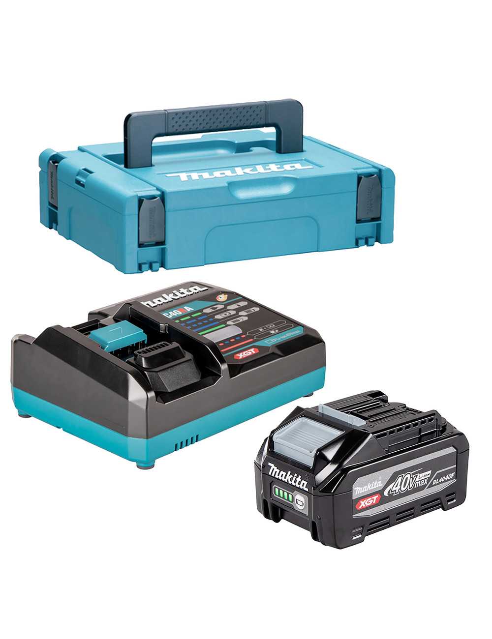 MAKITA ZESTAW ZASILAJĄCY 40V 1x4,0Ah  XGT (BL4040Fx1+DC40RA)
