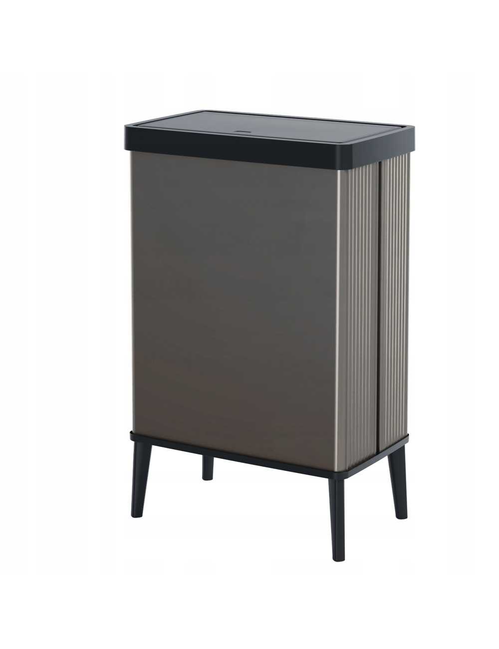 CURVER KOSZ NA ŚMIECI VERTO 54L WYSOKI PERŁOWY SZARY