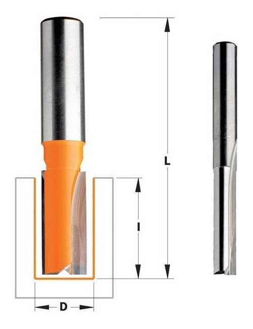 CMT FREZ PROSTY KRÓTKI HM D= 5 I=12 L=50,8 S=8