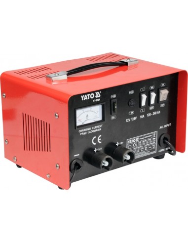 YATO PROSTOWNIK ZE WSPOMAGANIE ŁADOWANIA 16A 12V / 24V 120 - 240Ah
