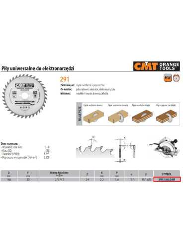 PIŁA UNIWERSALNA, DO CIĘCIA WZDŁUŻNEGO I POPRZECZNEGO HM  CMT