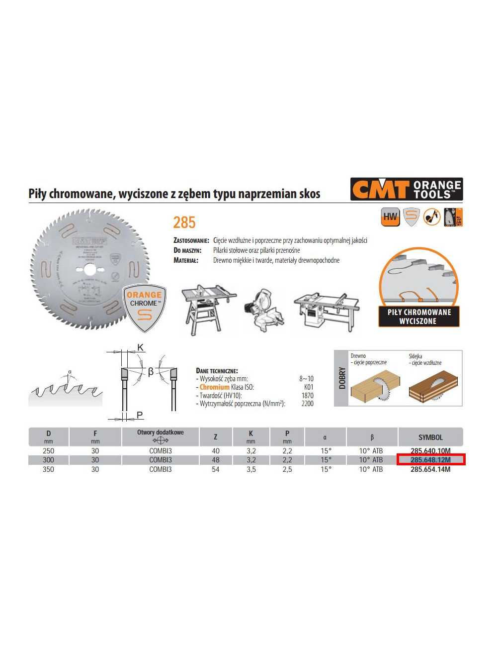 PIŁA UNIWERSALNA CHROMOWANA  CMT