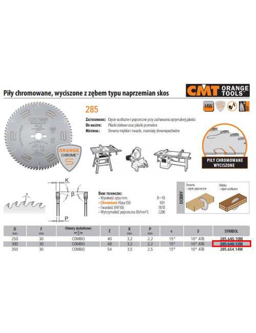 PIŁA UNIWERSALNA CHROMOWANA  CMT