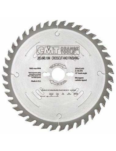 CMT PIŁA UNIWERSALNA, DO CIĘCIA WZDŁUŻNEGO I POPRZECZNEGO HM D=250 F=30 Z=40N K=3,2 2,2