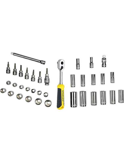 STANLEY ZESTAW KLUCZY  36 elementów 3 8" TRANSMODULE