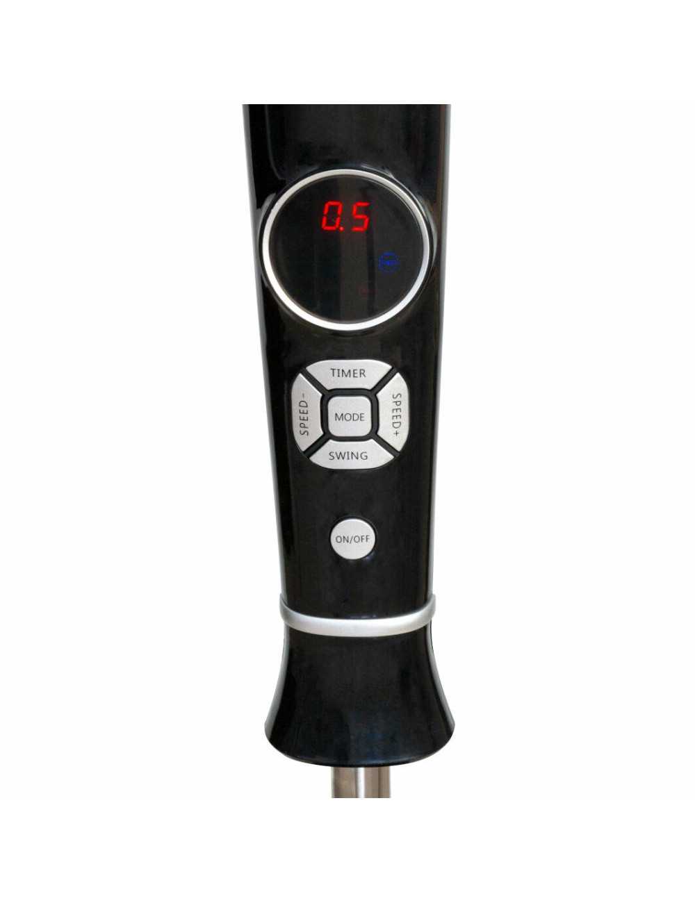 VOLTENO WENTYLATOR PODŁOGOWY CZARNY + PILOT + WYŚWIETLACZ