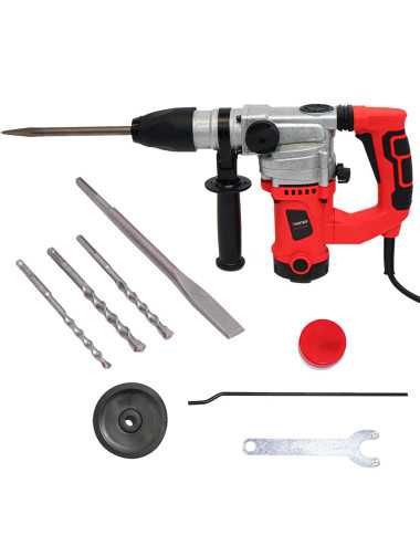 VERTEX MŁOT UDAROWY SDS-PLUS 1150W 5J 3 WIERŁTA  + 2 DŁUTA + WALIZKA