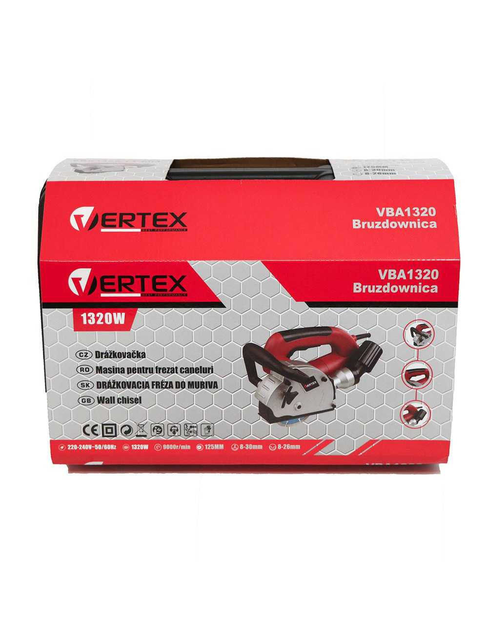 VERTEX BRUZDOWNICA 1320W 125mm WALIZKA