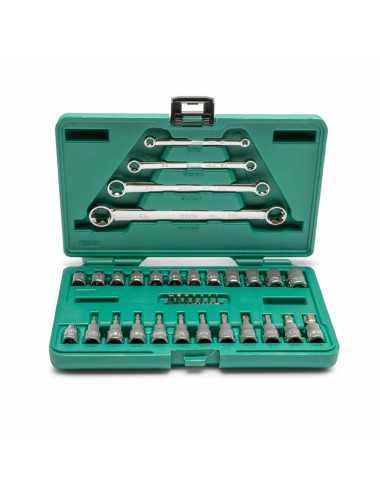 SATA ZESTAW KLUCZY  TORX 35el 1 4" 3 8 WALIZKA