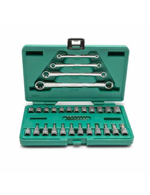 SATA ZESTAW KLUCZY  TORX 35el 1 4" 3 8 WALIZKA