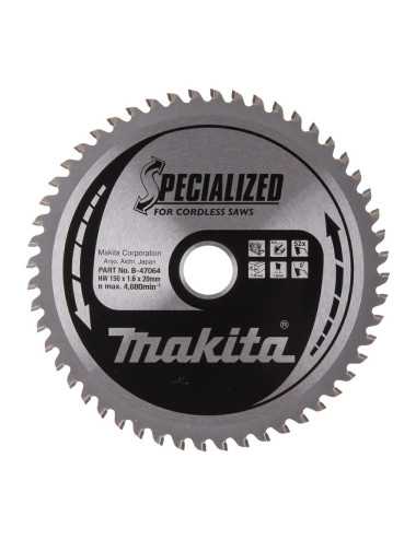 MAKITA PIŁA TARCZOWA  150x20x52z DO ALUMINIUM