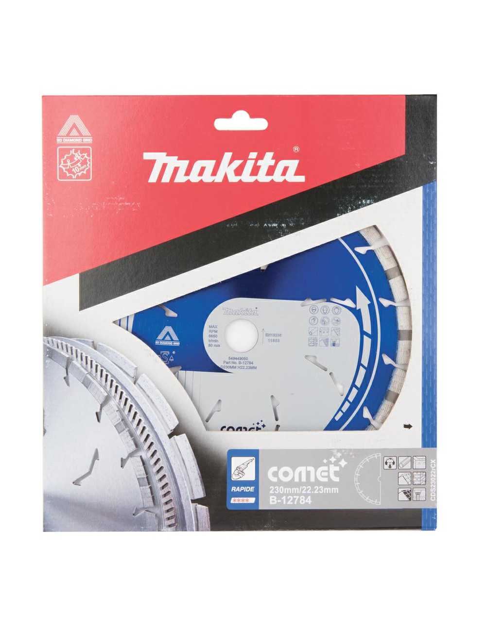 MAKITA TARCZA DIAMENTOWA 230x22,23mm SEGMENT (NA SUCHO) BETON, CEGŁA
