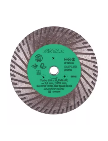 DISTAR TARCZA DIAMENTOWA DUPLEX 125 x 2,8 x  22,23mm  M14F TURBO