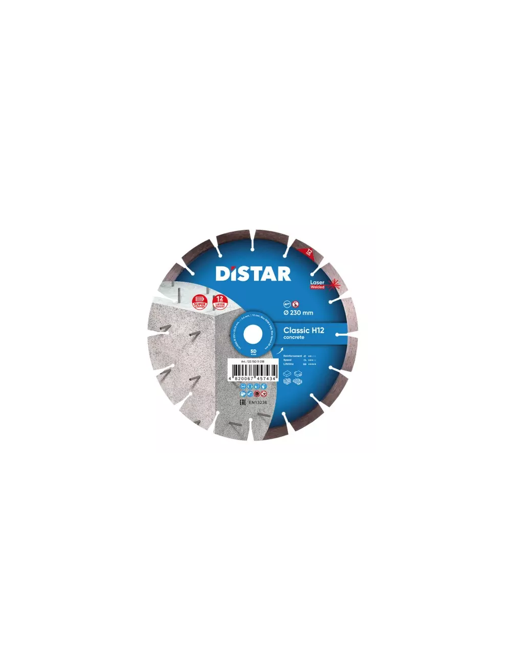 DISTAR TARCZA DIAMENTOWA CLASSIC H12 232 x 2,4 1,6 x 22,23mm