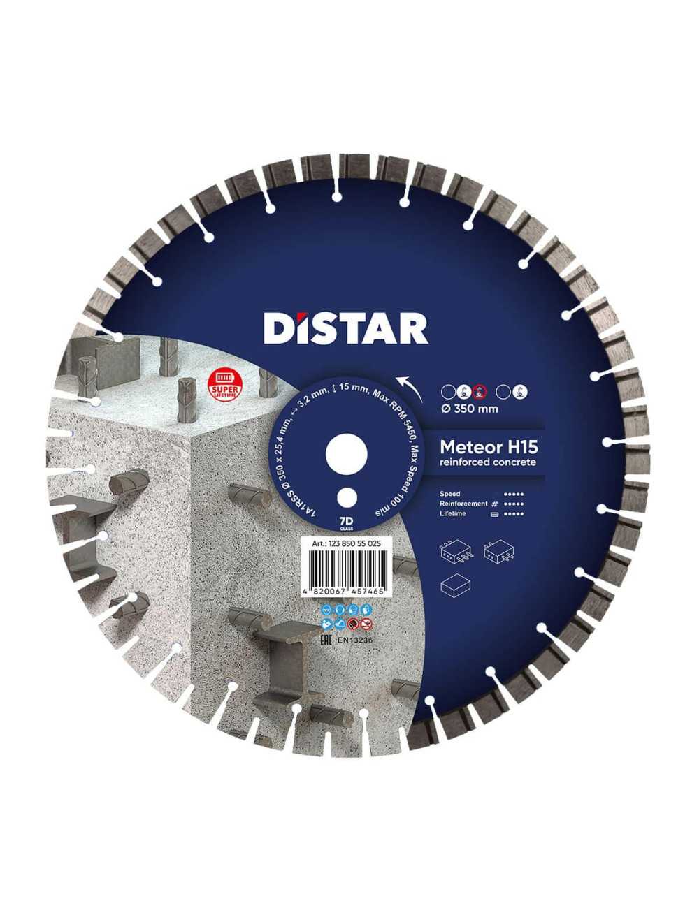 DISTAR TARCZA DIAMENTOWA METEOR H15 350 x 3,2 2,2 x 25,4mm