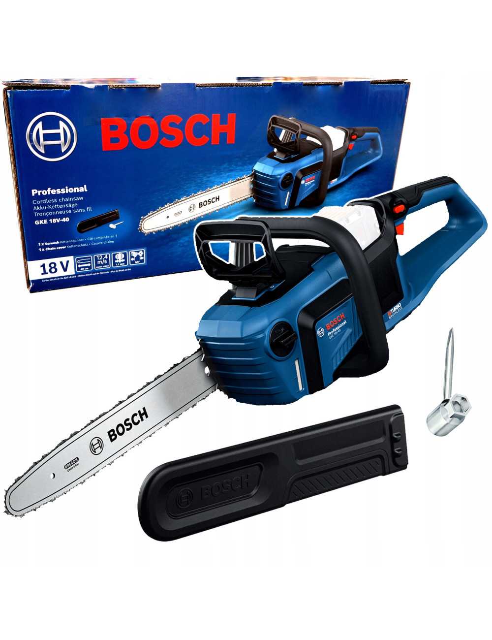BOSCH PIŁA PILARKA ŁAŃCUCHOWA AKUMULATOROWA GKE 18V-40 SOLO
