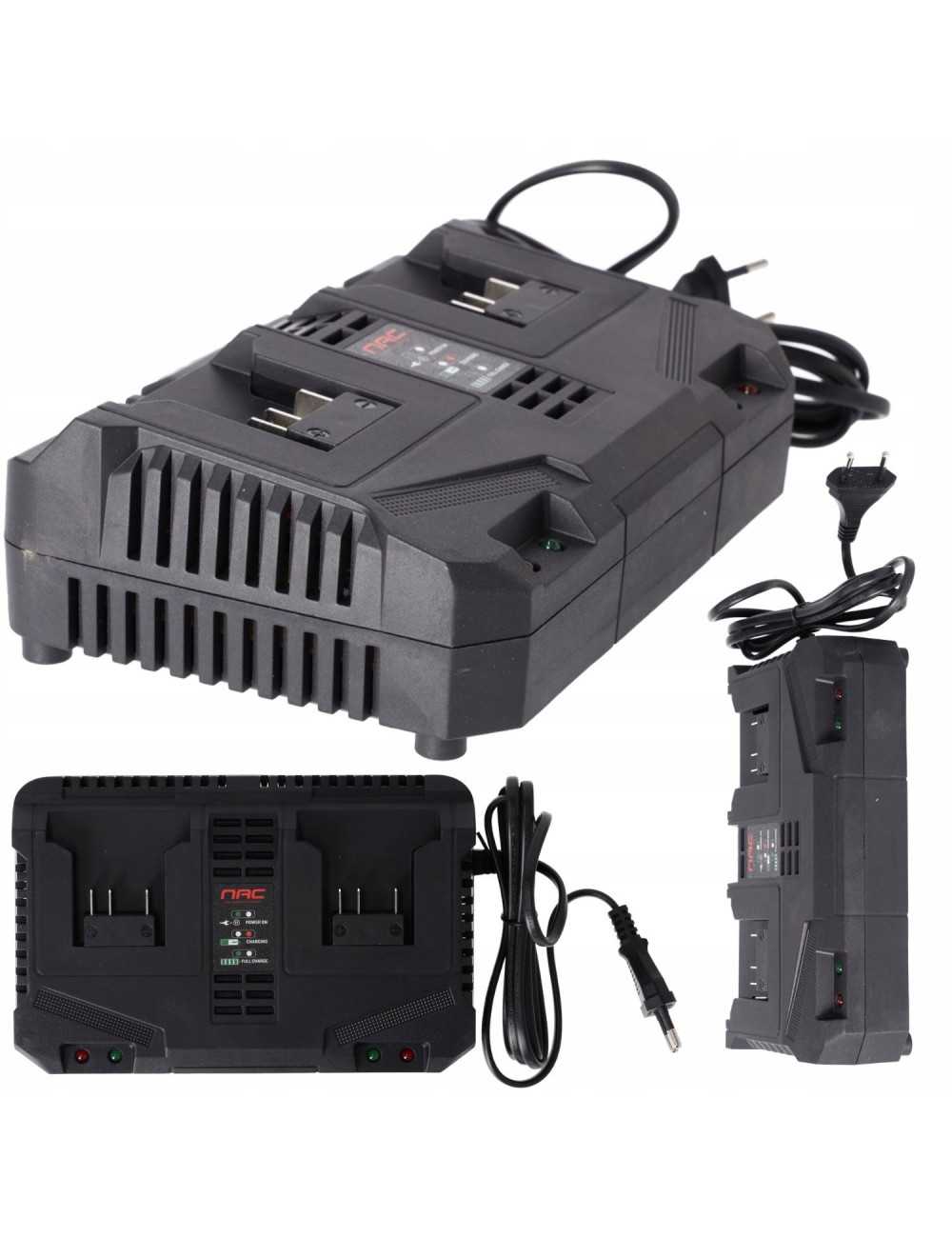 NAC ŁADOWARKA PODWÓJNA 2x20V 2.0A SERIA S