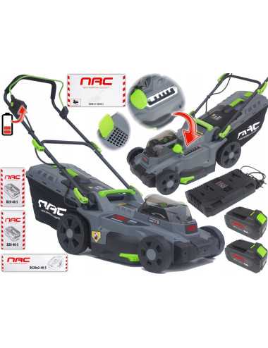 NAC KOSIARKA AKUMULATOROWA SZER. 37cm 2x20V 2x4Ah
