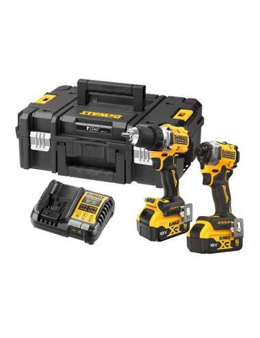 DEWALT ZESTAW COMBO 18V DCK2051P2T (DCD800+DCF850) 2 x 5,0Ah TSTAK