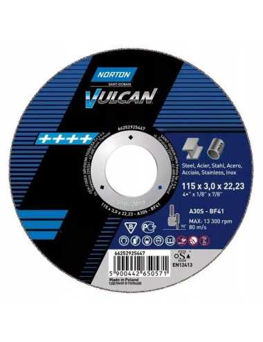 NORTON TARCZA DO SZLIFOWANIA VULCAN 125mm x 6,4mm A30P DO METALU 25szt.