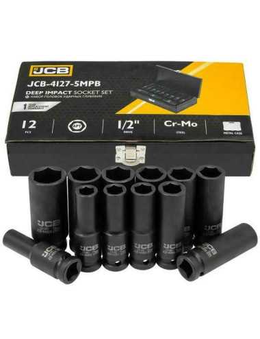 JCB NASADKI UDAROWE DŁUGIE ZESTAW 12el.1 2"  6-KĄT 10-24mm