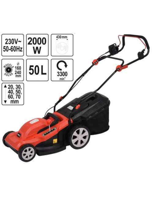 YATO KOSIARKA ELEKTRYCZNA 2000W 430mm 50L