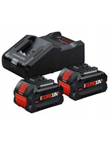 BOSCH AKUMULATOR 18V  8,0Ah PROCORE18V+ 2szt. + ŁADOWARKA GAL 18V-160