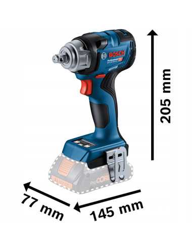 BOSCH KLUCZ UDAROWY 1 2" GDS 18V-330 HC BODY330Nm