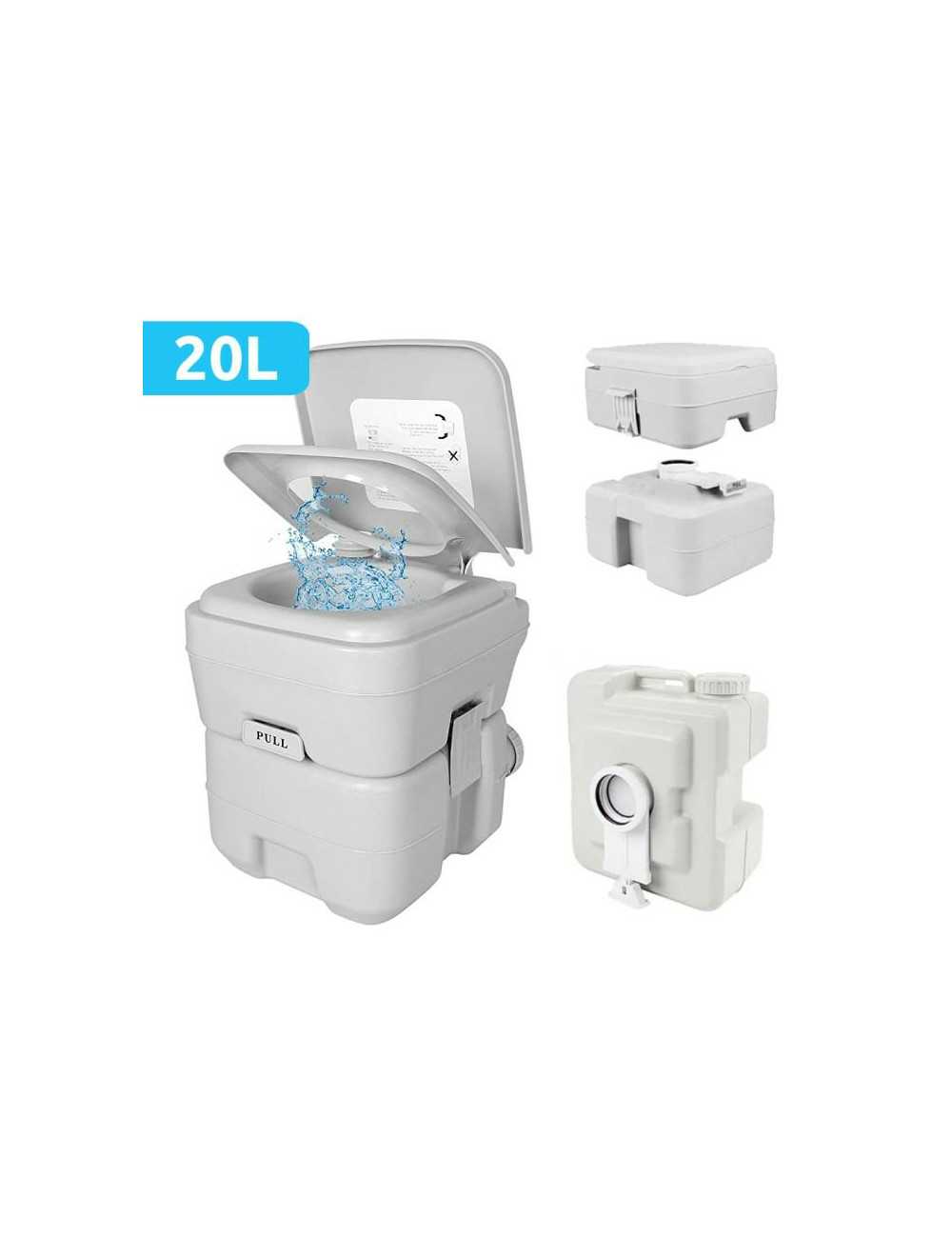 SIMPLYCAN TOALETA TURYSTYCZNA PRZENOŚNA 20L KAMPER, JACHT, KAMPING