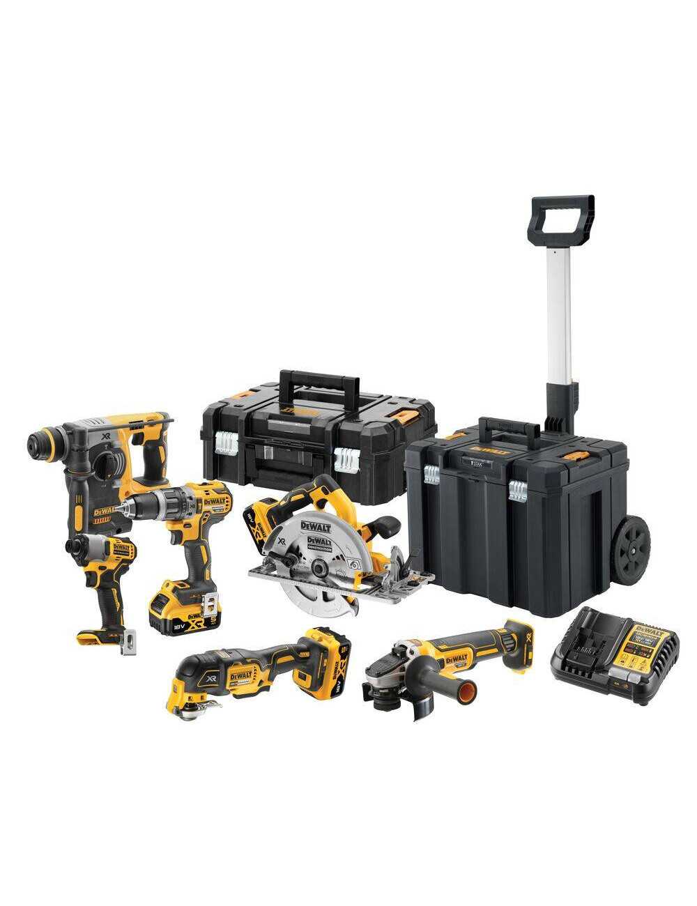 DEWALT ZESTAW COMBO 18V DCK624P3T 6-EL. 3x5,0Ah TSTAK