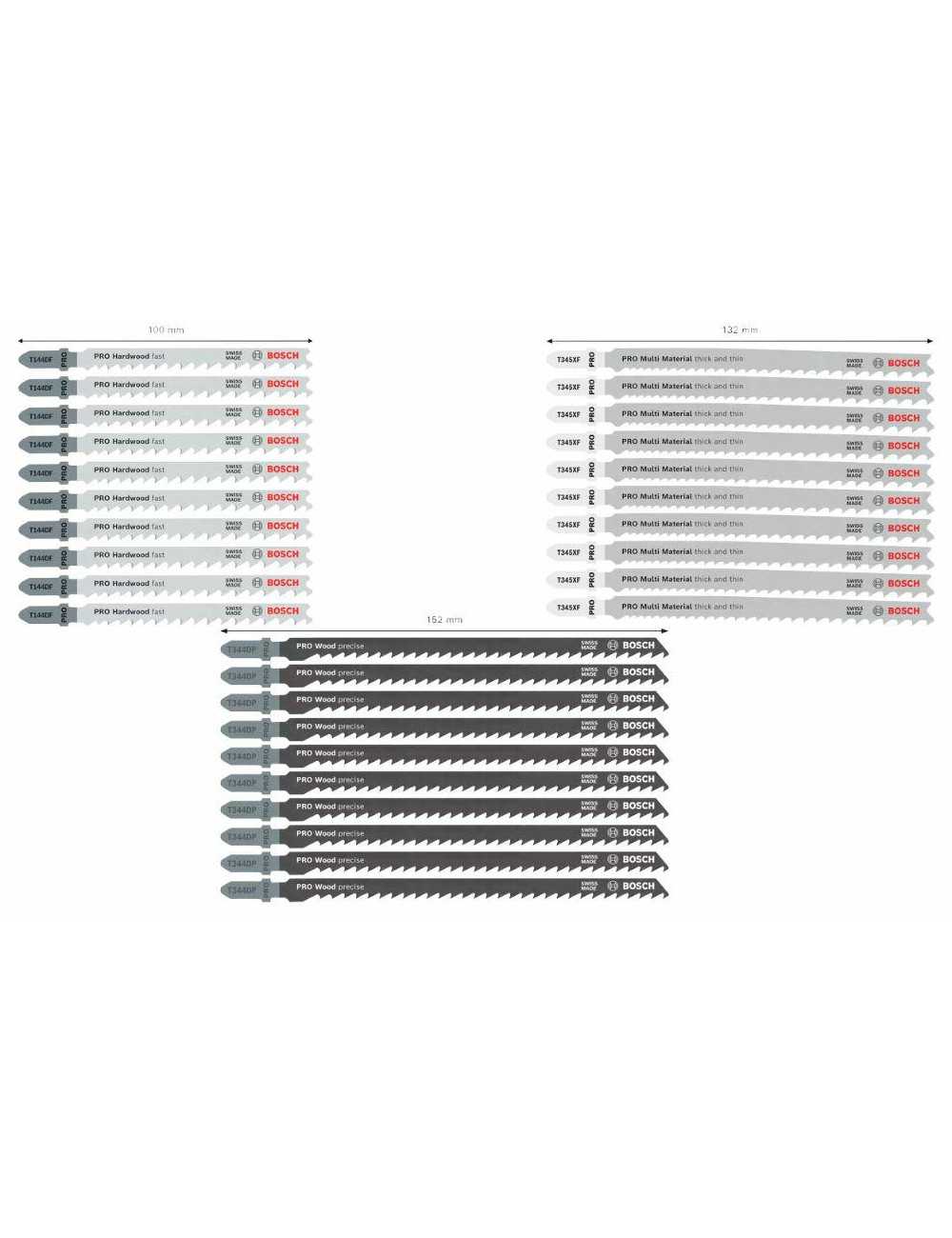 BOSCH BRZESZCZOT T ZESTAW PRO WOOD AND METAL ROUGH CUT 100mm 30szt.