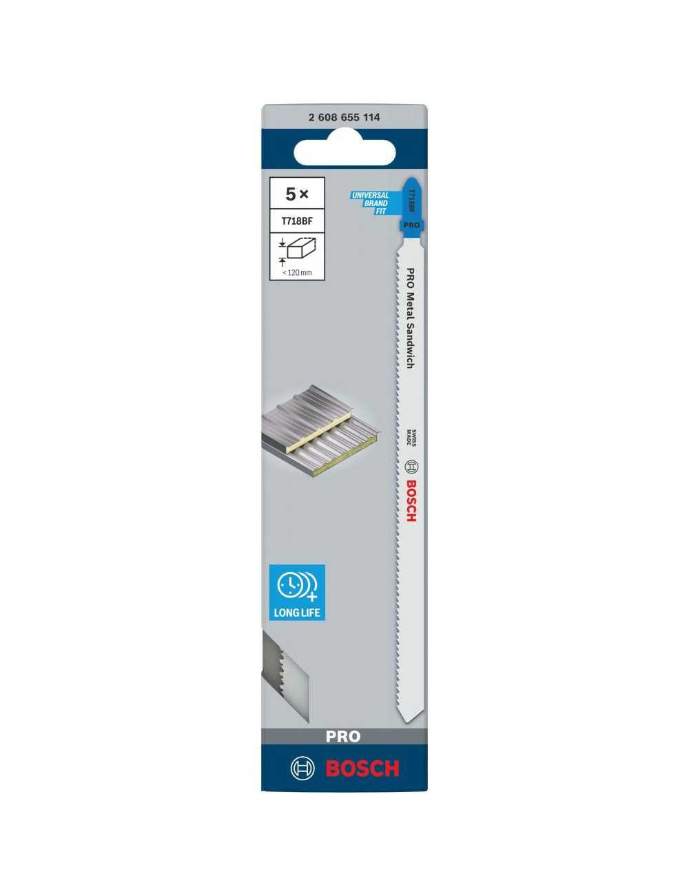 BOSCH BRZESZCZOT T PRO METAL SANDWICH T718BF 180 mm  5szt.