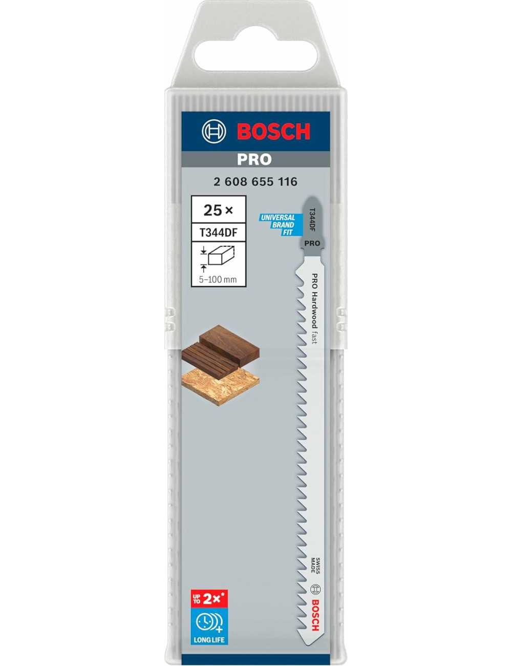 BOSCH BRZESZCZOT T PRO HARDWOOD FAST T344DF 152 mm  25szt.