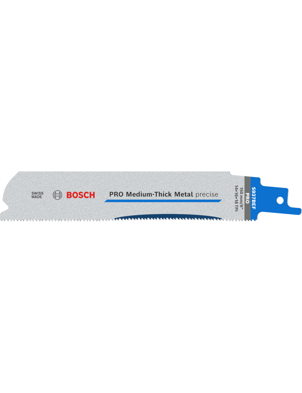 BOSCH BRZESZCZOT DO PIŁY SZABLASTEJ PRO MEDIUM-THICK METAL PRECISE S937BEF 1,1 x 25 x 150mm  5szt.