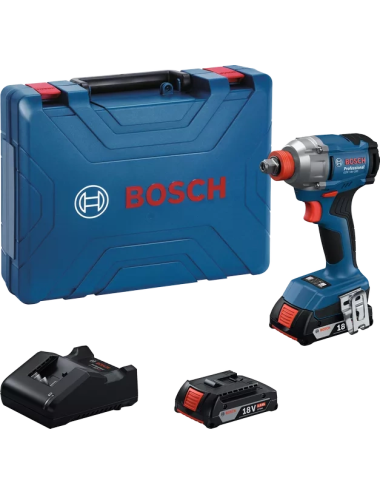 BOSCH KLUCZ UDAROWY 1 2" HEX 1 4" GDX 18V-285 2x2,0Ah 285Nm