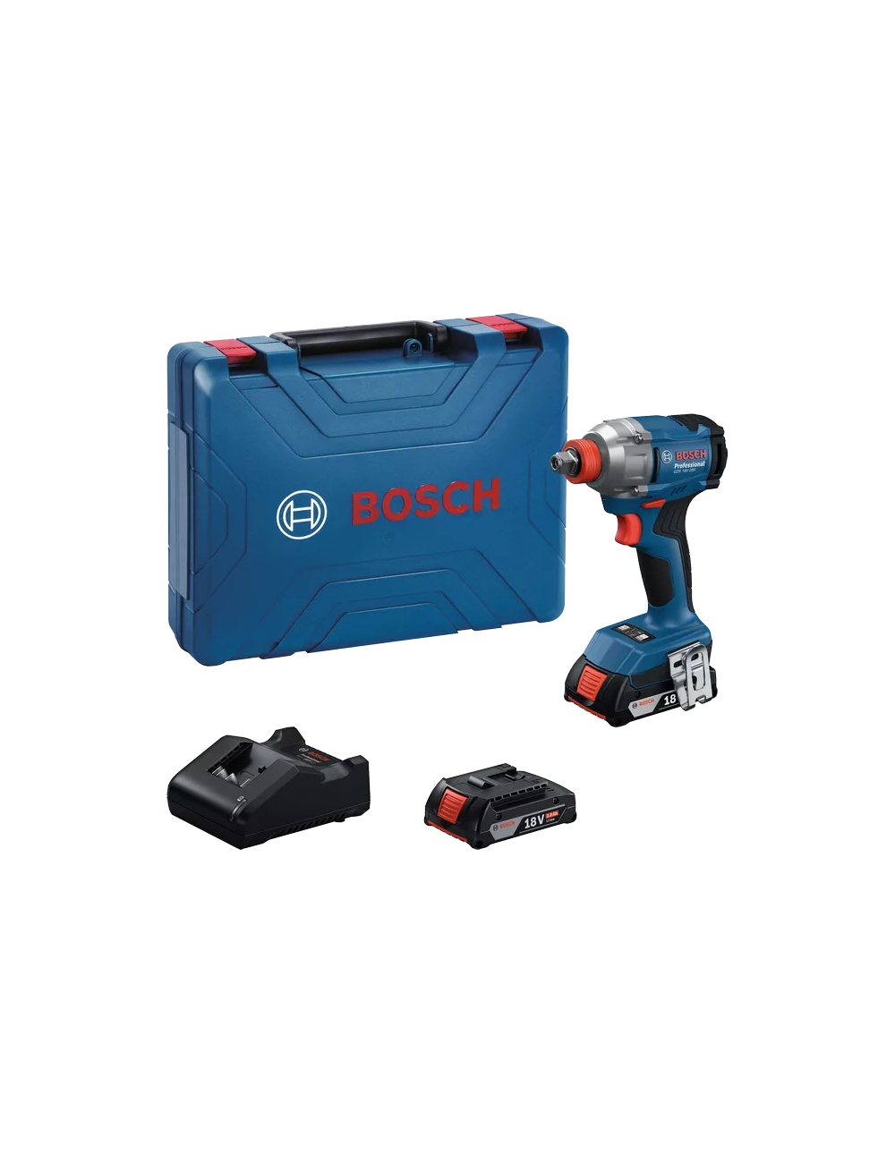 BOSCH KLUCZ UDAROWY 1 2" HEX 1 4" GDX 18V-285 2x2,0Ah 285Nm
