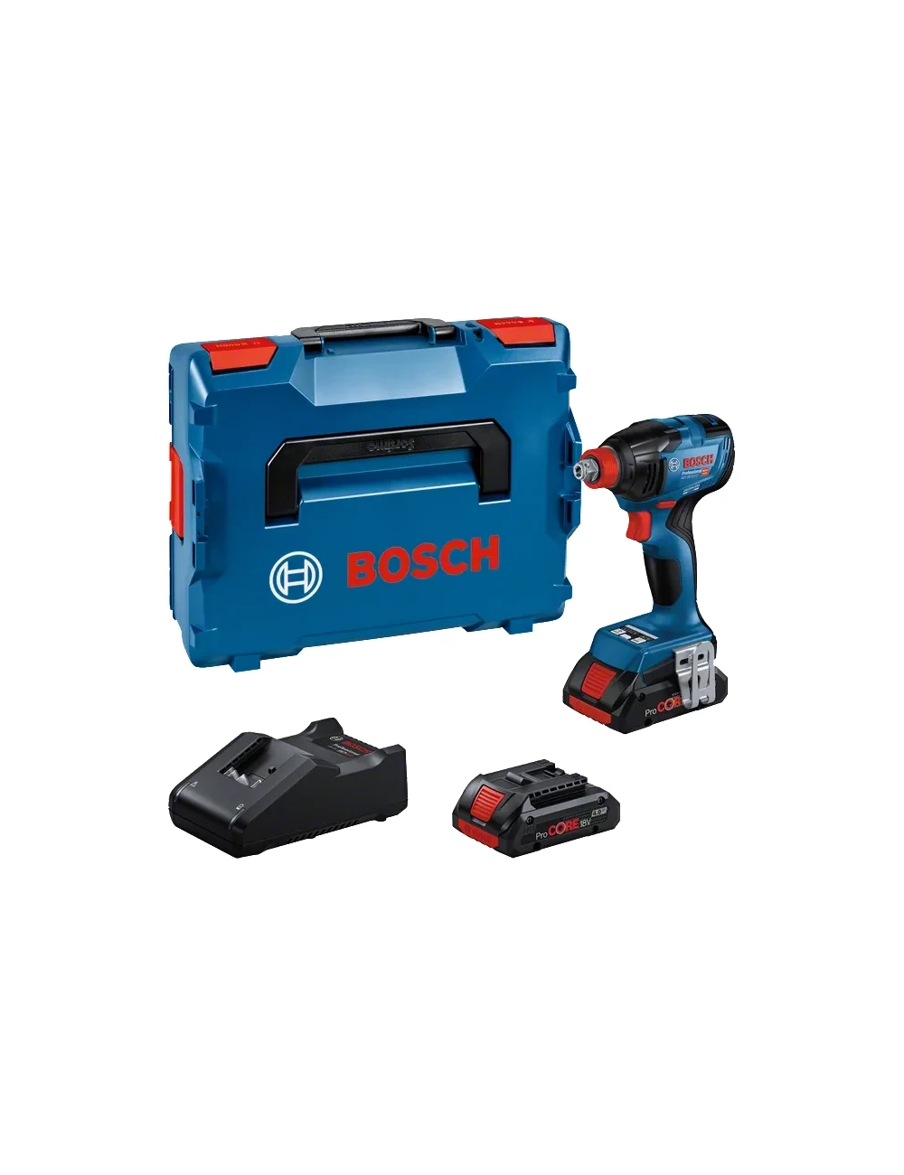 BOSCH KLUCZ UDAROWY 1 2" HEX 1 4" GDX 18V-210 C 2xPC4,0Ah 210Nm LB