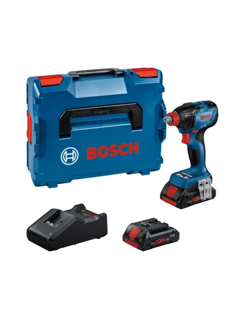 BOSCH KLUCZ UDAROWY 1 2" HEX 1 4" GDX 18V-210 C 2xPC4,0Ah 210Nm LB